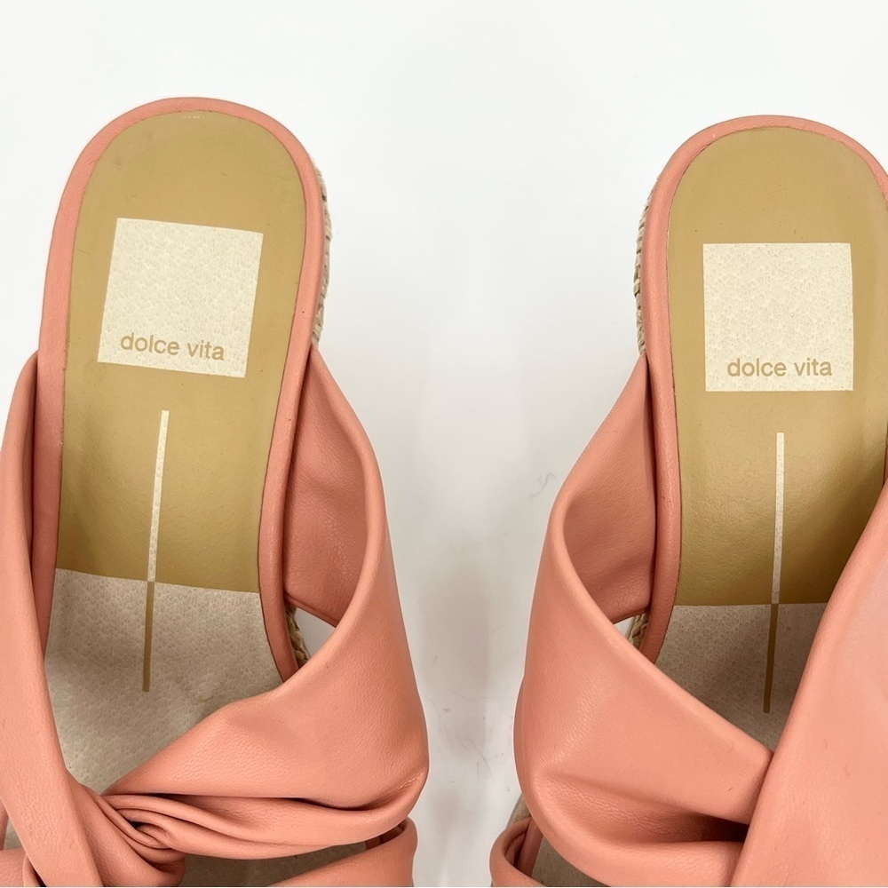 Dolce Vita Ninna Knot Coral Wedge Sandals Size 7 - Picture 7 of 10